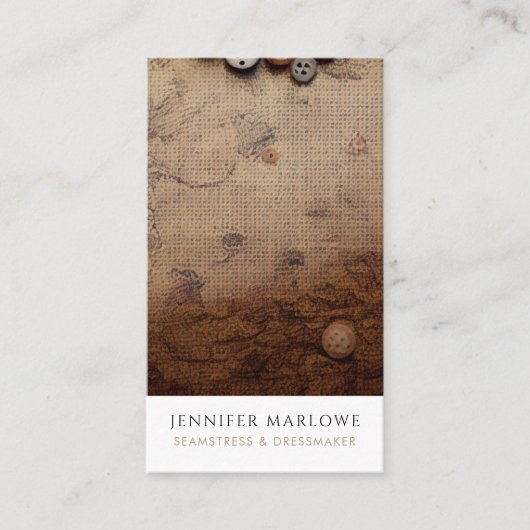 Seamstress Schneider Dressmaker-Änderungen Visitenkarte (Vorderseite)