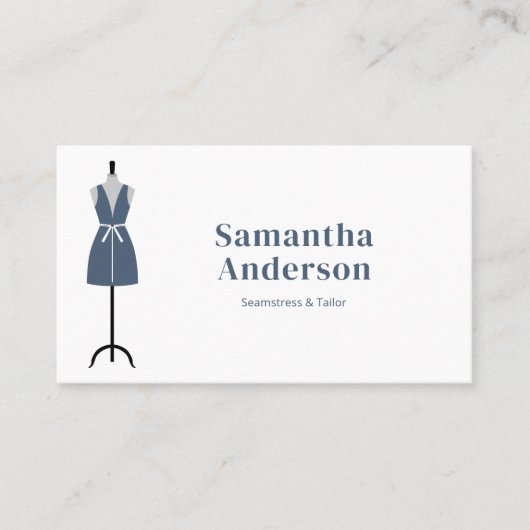 Seamstress - Schneider - Einfach Visitenkarte (Vorderseite)