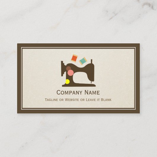 Seamstress Schneider - Nähfutter schneiden Visitenkarte (Rückseite)