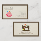 Seamstress Schneider - Nähfutter schneiden Visitenkarte (Vorne/Hinten)