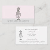 Seamstress Schneider Vintage Kleiderform Visitenkarte (Vorne/Hinten)