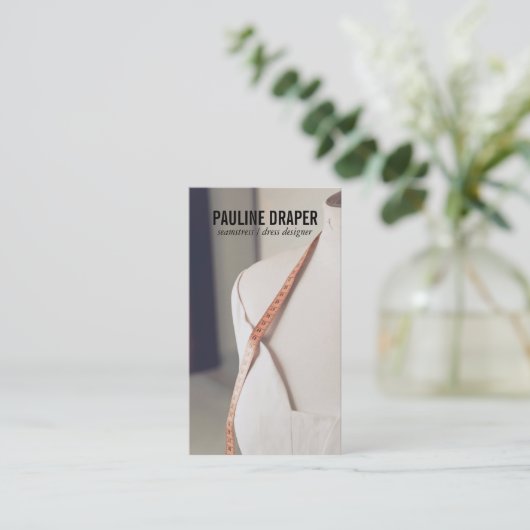 Seamstress | Schneider Visitenkarte (Stehend Vorderseite)