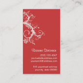 Seamstress Schneioring Mannequin Visitenkarte (Rückseite)