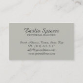 Seamstress Sewing Studio Decorated Button Card Visitenkarte (Rückseite)