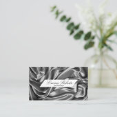 Seamstress Silver Cloud Business Card Visitenkarte (Stehend Vorderseite)