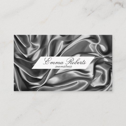 Seamstress Silver Cloud Business Card Visitenkarte (Vorderseite)