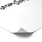 Seamstress-Strichmännchen Poster (Ecke)