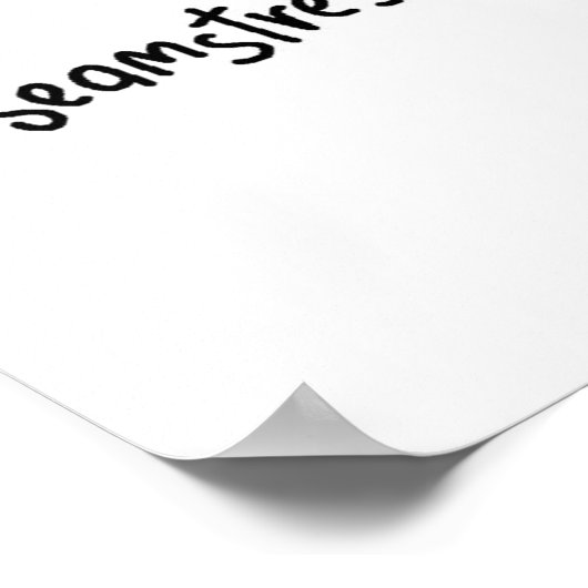 Seamstress-Strichmännchen Poster (Ecke)