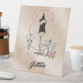 Seamstress Table Sign Sockelschild (In Situ)