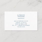 Seamstress Tailor Business Card Visitenkarte (Rückseite)