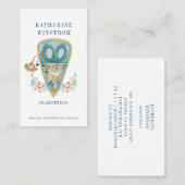 Seamstress Tailor Business Card Visitenkarte (Vorne/Hinten)