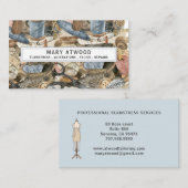Seamstress Tailor Business Card Visitenkarte (Vorne/Hinten)