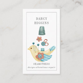 Seamstress Tailor Button Kissenhalterung Taster Visitenkarte