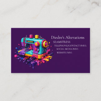 Seamstress Tailor Dressmaker Business Card Visitenkarte