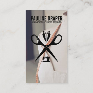 Seamstress Tailor Logo   Mannequin Visitenkarte