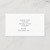 Seamstress Tailor Visitenkarte (Rückseite)