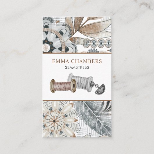 Seamstress Tailor Visitenkarte (Vorderseite)
