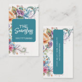 Seamstress Tailoring business card Visitenkarte (Vorne/Hinten)