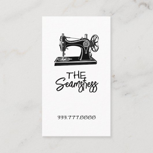 Seamstress Tailoring business card Visitenkarte (Vorderseite)