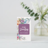 Seamstress Tailoring business card Visitenkarte (Stehend Vorderseite)