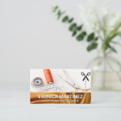 Seamstress-Tools | Goldgewebe Visitenkarte (Stehend Vorderseite)