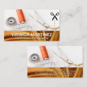 Seamstress-Tools | Goldgewebe Visitenkarte (Vorne/Hinten)