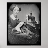 Seamstress Working Daguerreotype 1853 Poster (Vorne)