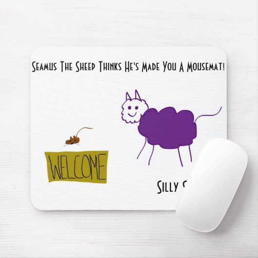 Seamus die Schafe Mousemat (ohne handrest) Mousepad (Mit Mouse)