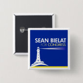 Sean Bielat für Kongress-Knopf Button (Vorne & Hinten)