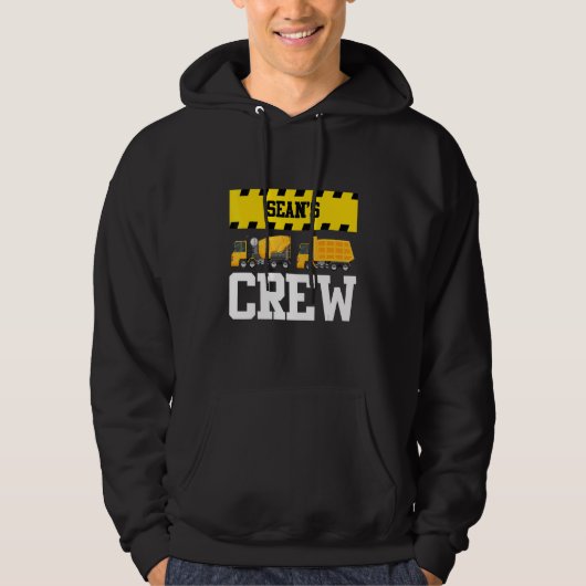 Sean Construction Crew Custom Dumptruck Dump Truck Hoodie (Vorderseite)
