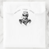 Sean der Hundeaufkleber groß Runder Aufkleber (Tasche)