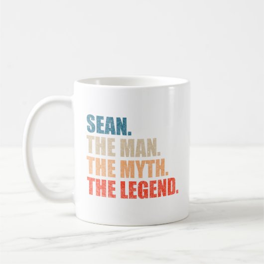 Sean der Mann der Mythos die Legende Kaffeetasse (Links)