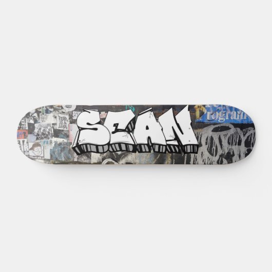 Sean Graffiti Custom Personalisiert Cool Skateboar Skateboard (Horizontal)