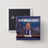 Sean Spicer, das Haus-Pressesekretär des Trumpfs Button (Vorne & Hinten)