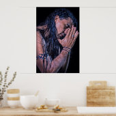Sean Vasquez Native American Flute Player Poster (Küche)