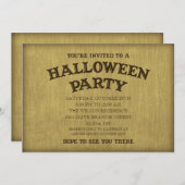 Séance Board Halloween/Séance Party Einladung (Vorne/Hinten)