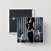 Seance-Königin-Knopf Button (Vorne & Hinten)