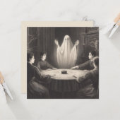 Seance mit Ghost erscheint antike Illustration Karte (Vorderseite/Rückseite Beispiel)