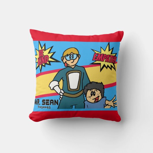Seantron Super Hero Throw Kissen (Vorderseite)