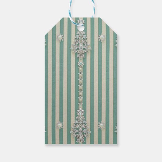 Seaoam Striped Crystal Trees Geschenkanhänger (Rückseite)