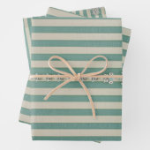 Seaoam Striped Crystal Trees Geschenkpapier Set (Beispiel)