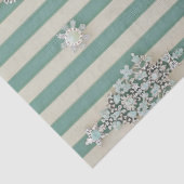 Seaoam Striped Crystal Trees Seidenpapier (Detail)