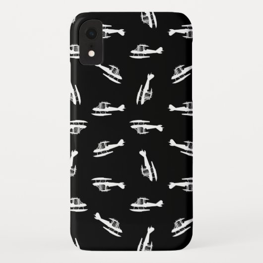 Seaplane Airplane Silhouettes Print Pattern Design Case-Mate iPhone Hülle (Rückseite)