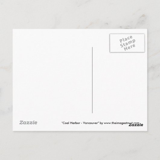 Seaplane - Vancouver Postkarte (Rückseite)