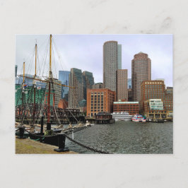 Seaport Boston Massachusetts Postcard Feiertagspostkarte