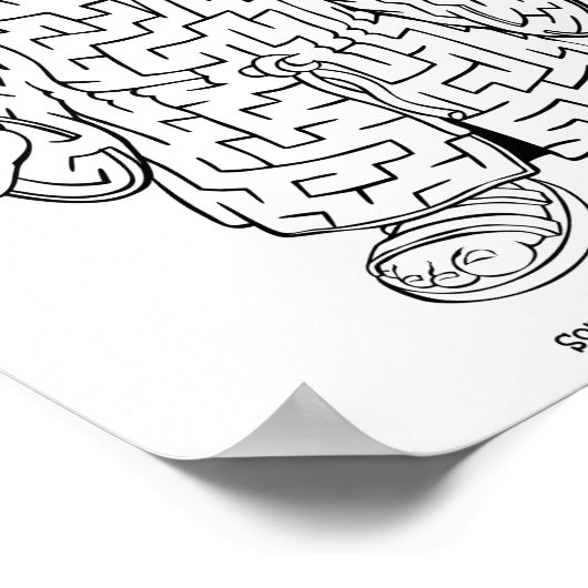 Search for Joseph Activity Maze Poster (Ecke)