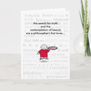SEARCH FOR TRUTH & PIZZA! Card Karte
