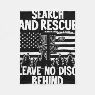 Search Rescue No Disc Behind Flag Frisbee Golf Men Fleecedecke