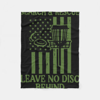 Search Rescue No Disc Behind Flag Frisbee Golf Men Fleecedecke