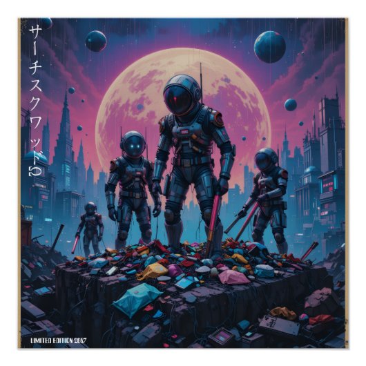 "Search Squad Ω" Poster (Vorderseite)